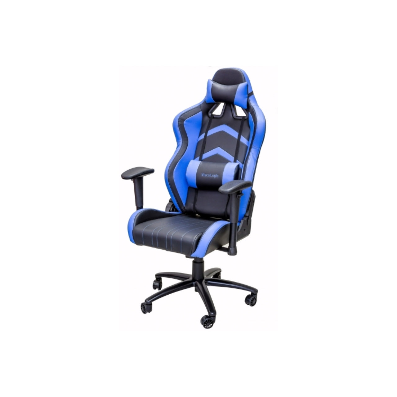 ViscoLogic LC600 Ergonomic Faux Leather Racing Gaming Chair (Blue n Black)