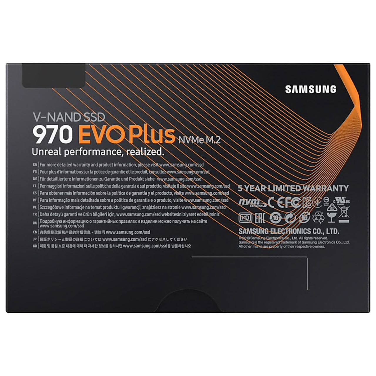 Samsung 970 EVO Plus 1TB M.2 NVMe Internal Solid State Drive (MZ-V7S1T0B/AM) - English