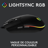 Thumbnail for Logitech G203 LIGHTSYNC 8000 DPI Optical Gaming Mouse - Black