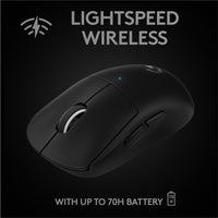 Thumbnail for Logitech G Pro X Superlight 25600 DPI Wireless HERO Optical Gaming Mouse - Black