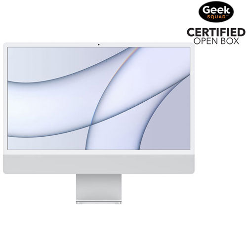 Open Box - Apple iMac 24" (Spring 2021) - Silver (Apple M1 Chip/7-Core GPU/256GB SSD/8GB RAM) - En