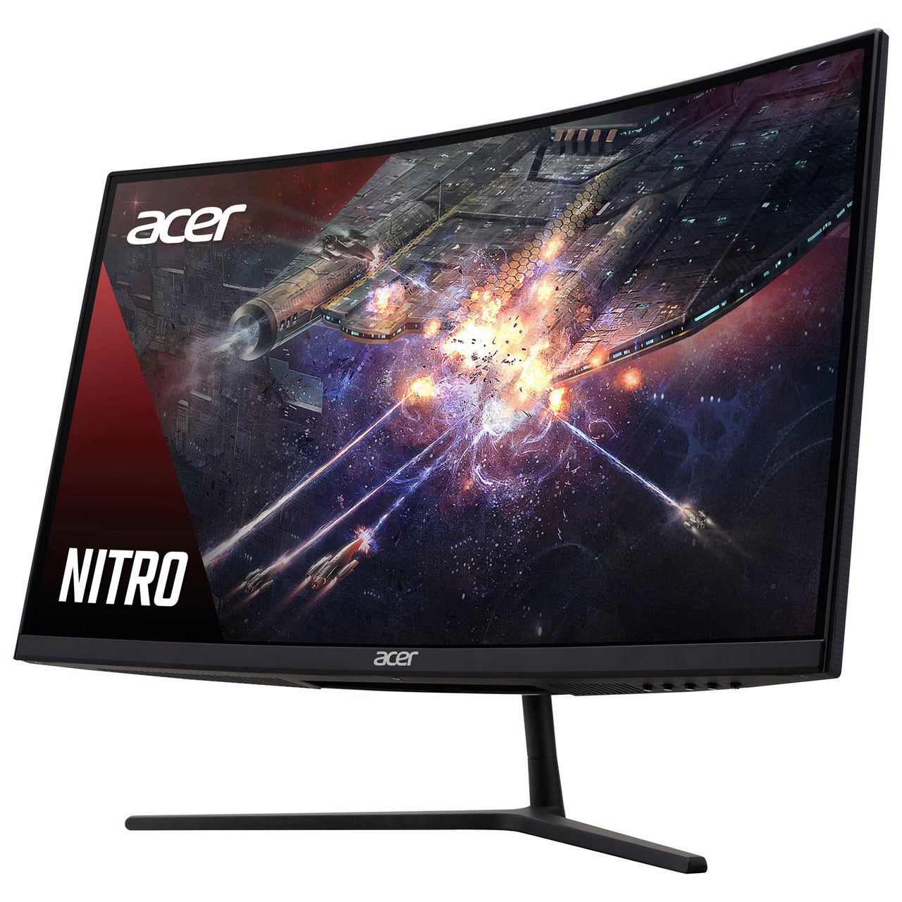 Acer 31.5" 1440p WQHD 165Hz 1ms GTG Curved VA LED FreeSync Gaming Monitor (EI322QUR) - Black