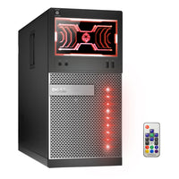 Refurbished (Good) - DELL OptiPlex Desktop PC with Customized Lights - Intel Core i5 4th Gen 4570 (3.20 GHz) 8 GB DDR3 RAM 256 GB Solid State Storage (SSD) Win 10 Pro 64-Bit Wi-Fi