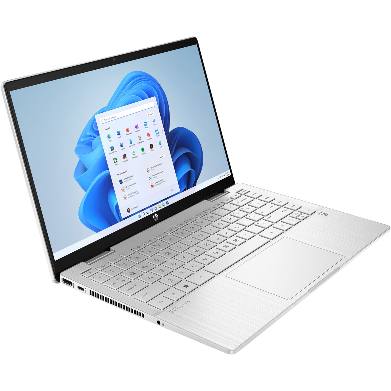 HP Pavilion x360 14" Touchscreen 2-in-1 Laptop - Natural Silver (Intel Core i5-1235U/512GB SSD/8GB RAM/Windows 11)