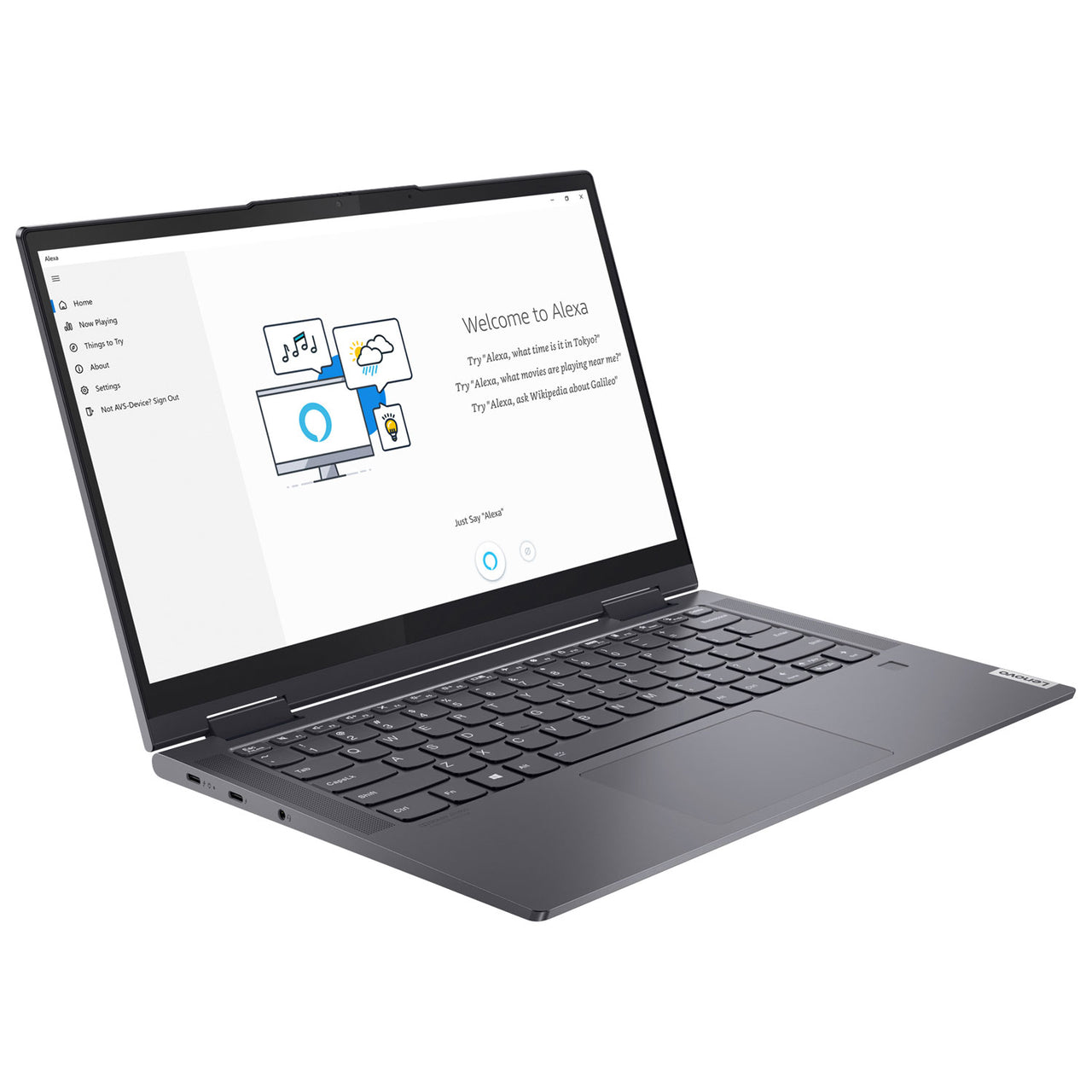 Lenovo Yoga 7i 14" 2.2K Touchscreen 2-in-1 Laptop - Grey (Intel Core i5-1235U/512GB SSD/16GB RAM/Windows 11)