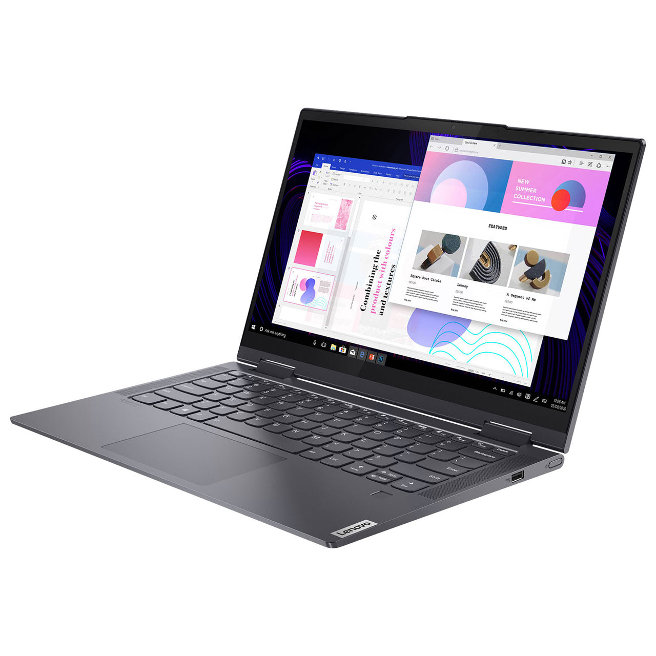 Lenovo Yoga 7i 14" 2.2K Touchscreen 2-in-1 Laptop - Grey (Intel Core i5-1235U/512GB SSD/16GB RAM/Windows 11)