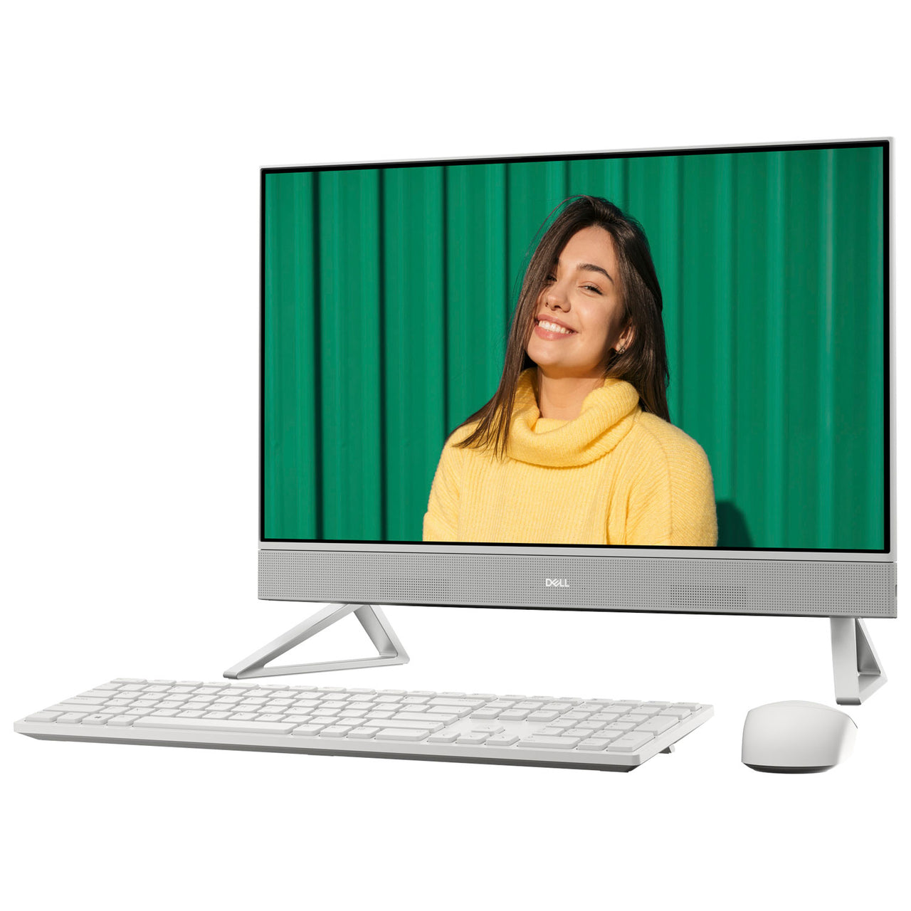 Dell Inspiron 24" All-in-One PC - White (AMD Ryzen 7 5825U/512GB SSD/16GB RAM/Windows 11) - English