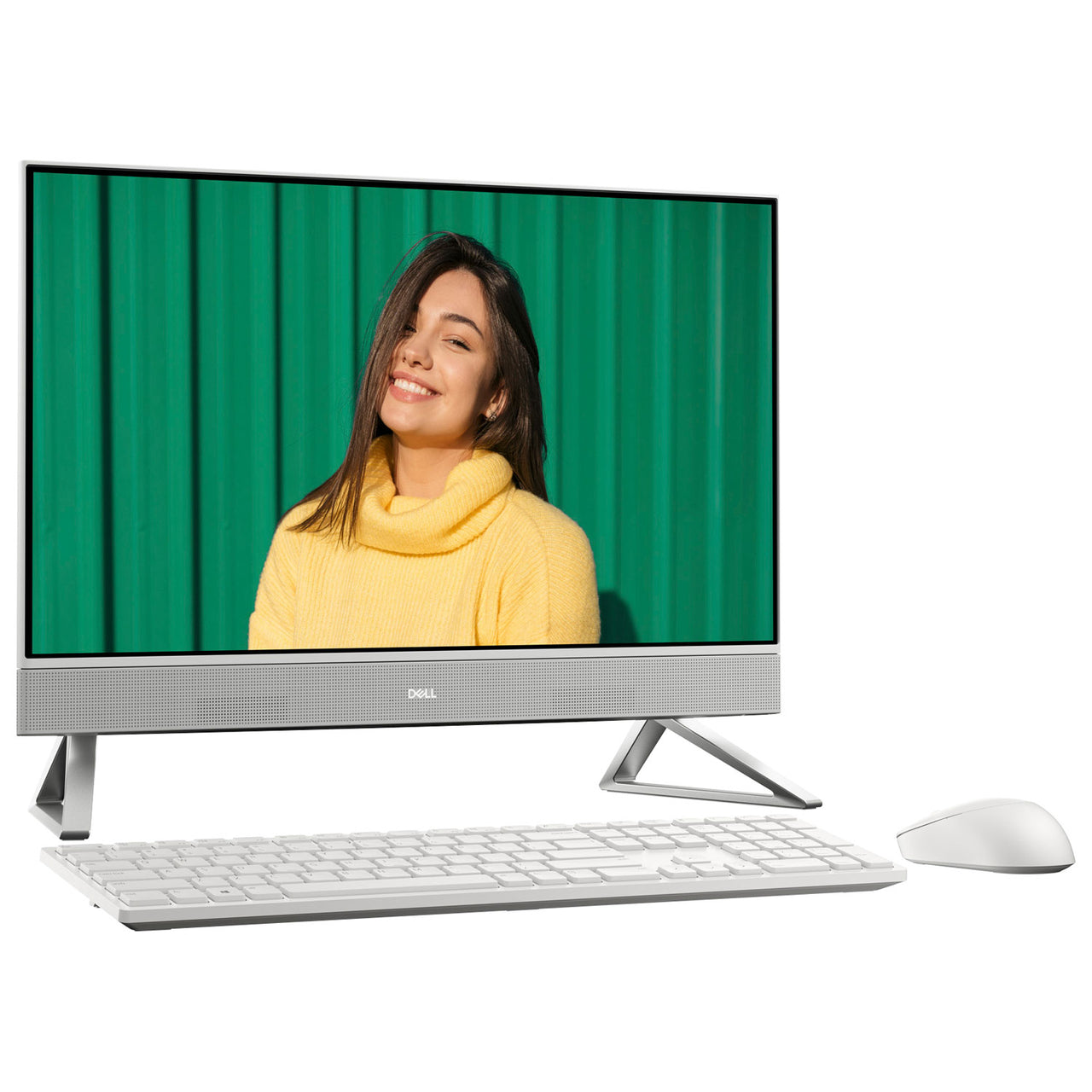 Dell Inspiron 24" All-in-One PC - White (AMD Ryzen 7 5825U/512GB SSD/16GB RAM/Windows 11) - English