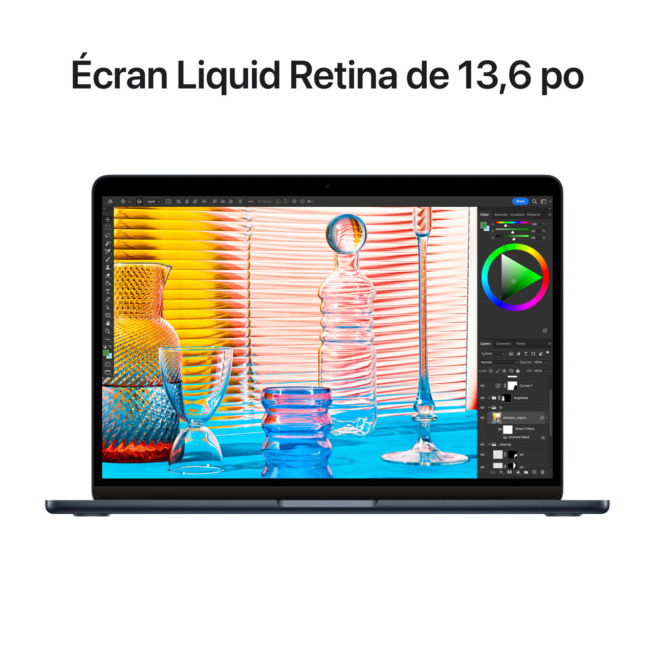 Apple MacBook Air 13.6" w/ Touch ID (2022) - Midnight (Apple M2 Chip / 256GB SSD / 8GB RAM) - English