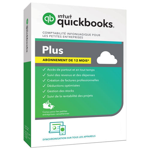 Intuit QuickBooks Plus (PC/Mac) - 5 Users - 1 Year