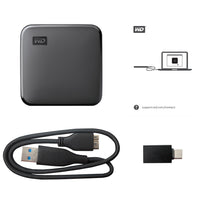 Thumbnail for WD Elements SE 1TB USB 3.0 External Solid State Drive (WDBAYN0010BBK-WESN)