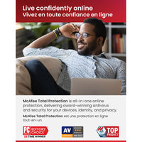 Thumbnail for McAfee Total Protection (PC/Mac/Android/iOS) - 5 Devices - 1 Year - Digital Download