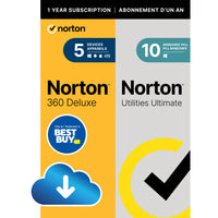 Thumbnail for Norton 360 Deluxe with Norton Utilities Ultimate (PC/Mac) - 5 Devices - 1 Year - Digital Download